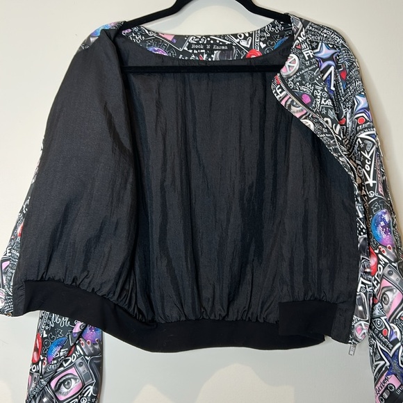 Rock N Karma Bomber Moto Jacket Bedazzled L - Picture 5 of 17